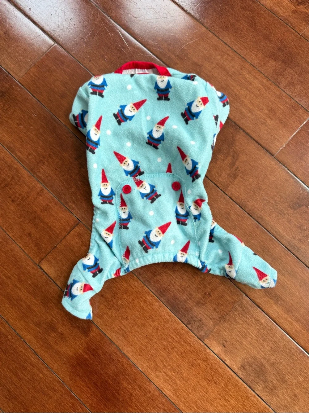 Pup Crew Dog Gnome Fleece Pajamas, size Small
